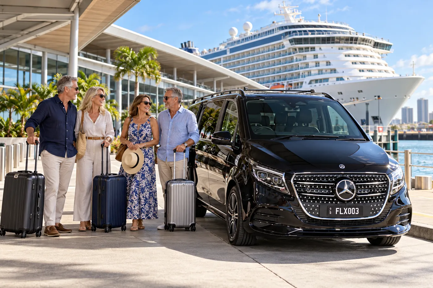 V-Class at the Brisbane cruise terminal
